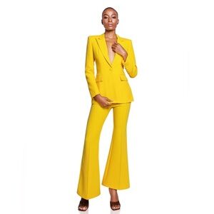 $513 Glory Connection BAHIRA BLAZER + PANTS SET IN YELLOW